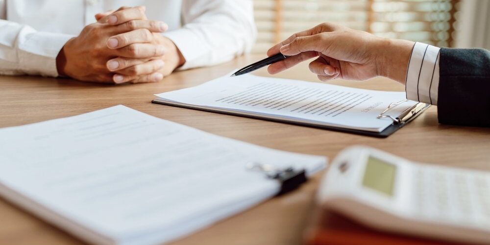 Insurance Signing an insurance policy